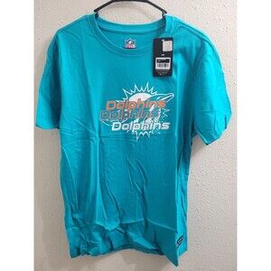 Miami Dolphins T-Shirt, NFL Exclusive Merchandise, Aqua Blue, Sz Large